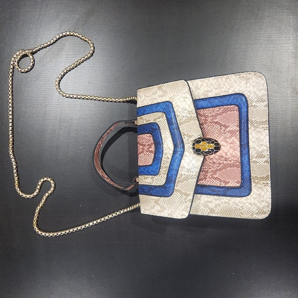 Snake print purse